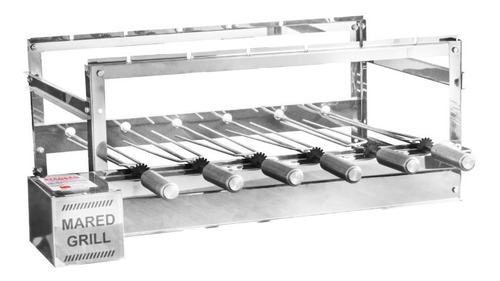 Imagem 4 de 4 de Churrasqueira Giratória Inox Bivolt 6 Espetos Rotativos Weg