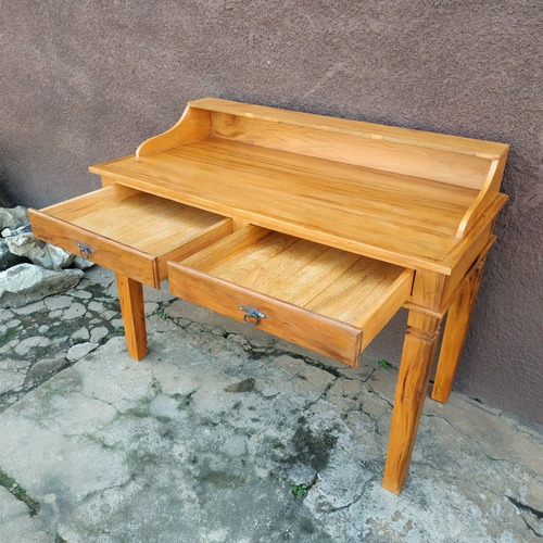 Escrivaninha De Madeira Rustica Demolição 120 X 60