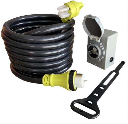 Cable Generador De 50 Amperios, 25 Pies, 125v/250v, Con...