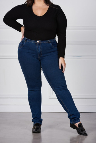 Imagen 4 de 7 de Jeans Mujer Talles Grandes 46 Al 56 Elastizados Dama C3nitho