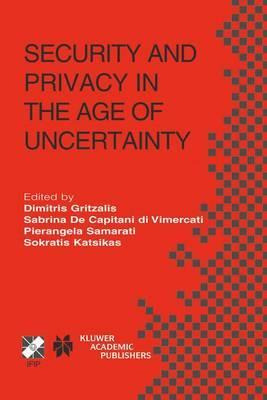 Libro Security And Privacy In The Age Of Uncertainty : If...