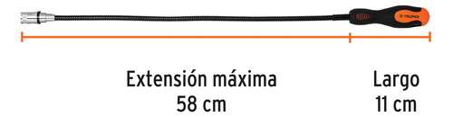 Espejo Telescópico C/luz+ Linterna De Minero + Imán Flexible