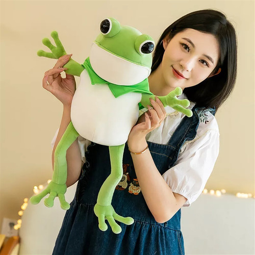 Lindo Muñeco De Rana Almohada Peluche 45cm .