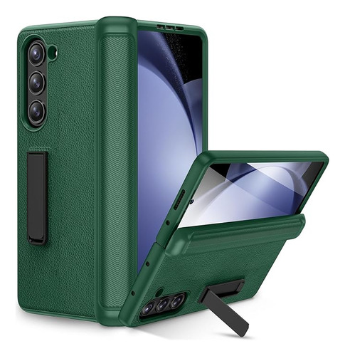 Funda Con Bisagra Para Samsung Z Fold 5 Verde