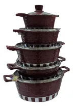 Comprar Juego De Ollas Suprema Roca Volcanica Antiadherente 10 Pcs