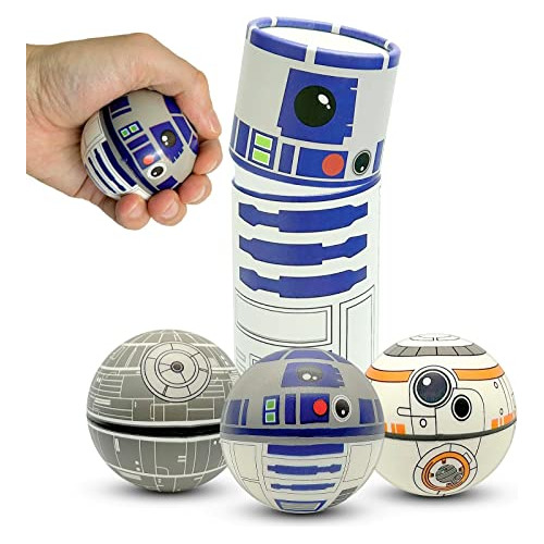 Set De Pelotas Squishy De Starwar - Versión Súper Sua...
