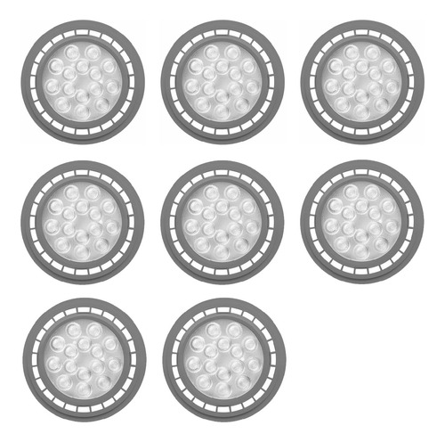 Combo X8 Focos Led Macroled Gu10 Dicroica Cálida 11w 2700k