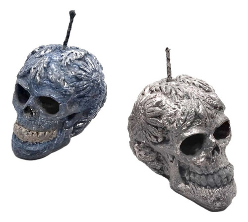Vela De Calavera Para Día De Muertos, Halloween Para Ofrenda