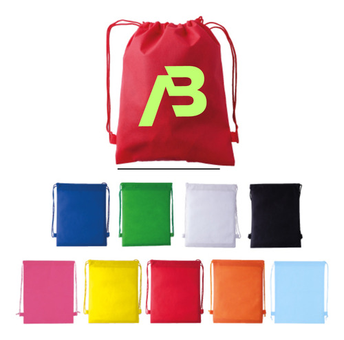 140 Pack Bolsas Morral Mochila Eco Personalizado 33x40