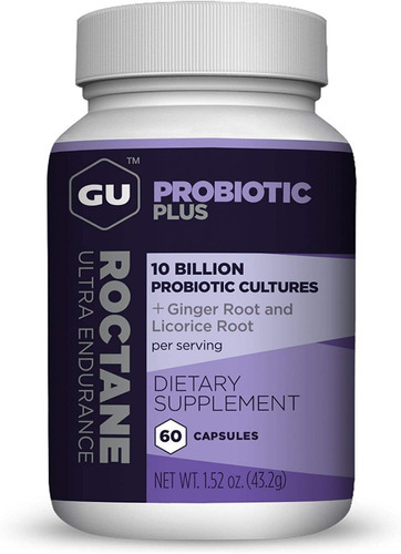 Probioticos Plus Gu Energy Roctane 60caps Sabor Sin Sabor