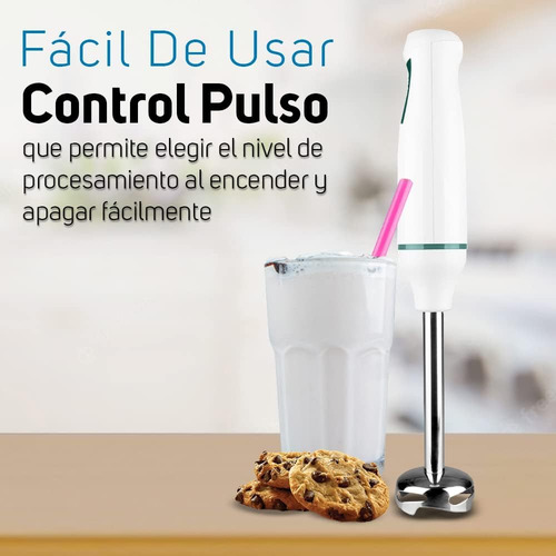 Batidora De Inmersión Taurus Robot 500 Inox Blanca Blanco
