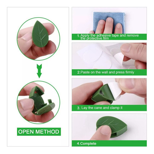 50 Clips De Pared Para Plantas Trepadoras, Enredaderas De Pa