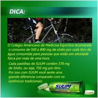 Suum Tangerina Repositor Isotonico Eletrolítico 10 Pastilhas