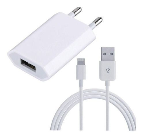 Imagen 5 de 5 de Pack Cargador Adaptador + Cable Apple Original 2 Mt iPhone