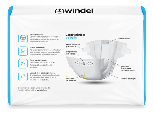 Pañales Windel Talla S | 40 Unidades Bebé