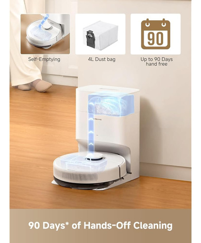 Dreame D10 Plus Gen 2 Robot Aspirador Y Mopa Con Base Autova