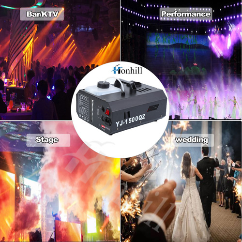 2pcs Smoke Machine 1500w Inalambrico Fogger Maquina Stage