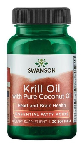 Krill Oil Aceite De Krill Con Coco Puro 30sgels Swanson