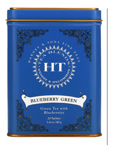 Harney & Sons, Té Verde Y Moras 20 Bolsas De Té + Muestra