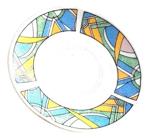 Imagen 1 de 2 de Vajilla Platos Mini Pequeños De Te De Torta Porcelana X8uds