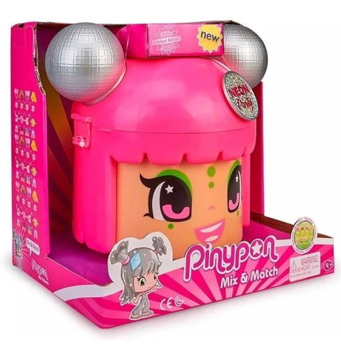 Pinypon Neon Party Cabeza Con 5 Figuras Y Accesorios Orig.