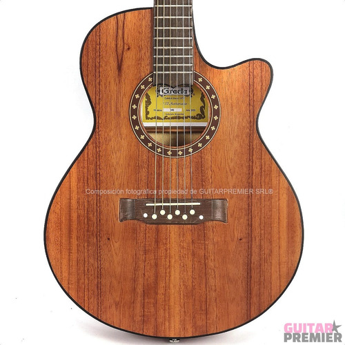 Imagen 5 de 10 de Guitarra Acustica Corte Gracia 340 Media Caja Cuerdas Metal