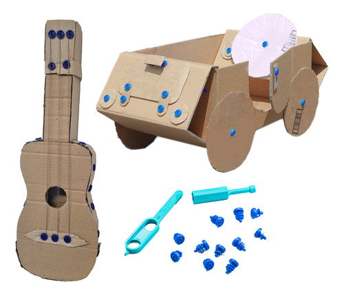 Juego Para Armar Atornillados Vehiculo Casa Ingenio 124pcs Cantidad De Piezas 124