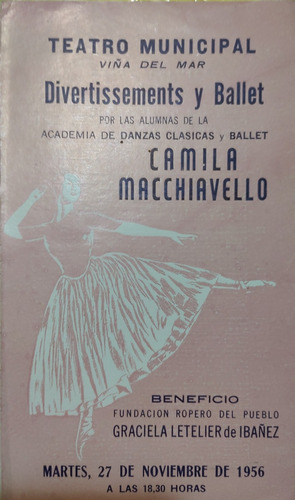  Afiche Teatro Municipal Viña Del Mar Camila Macchiave(ff523