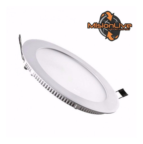 Panel Plafon Led Redondo 18w Embutir Blanco Frio Oferta !!