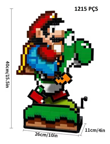 Blocos De Montar Super Mario Yoshi - 1215 Pçs 1215 Super Mario Yoshi