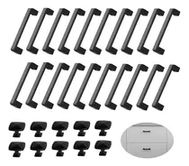 Comprar 30pzs Tiradores Para Cocina Cajones Armarios Baño 20cm Negro