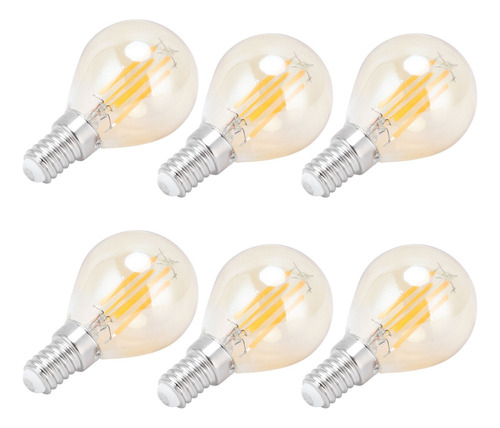 Bombilla De Filamento Led G45 De 4 W, Base E14, Vidrio Vinta