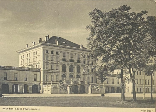 Antigua Postal, Palacio, C. 1900, Foto, Munich Alemania 3p62