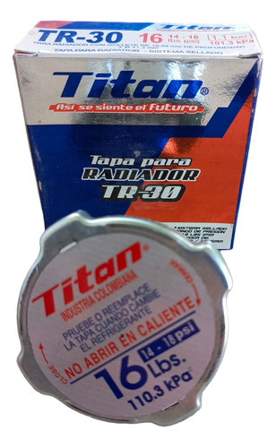 Tapa Para Radiador 16 Libras Titan Original Tr30