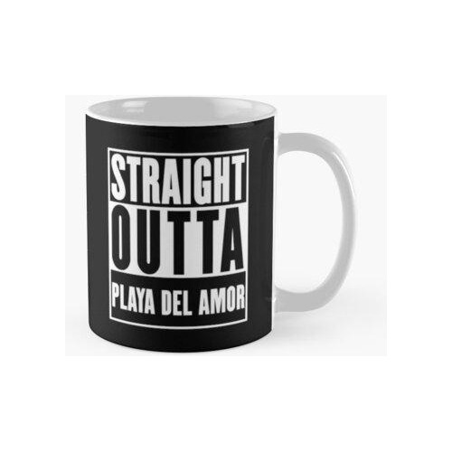 Taza Playa Del Amor Playa, Directamente Fuera De Playa Del A