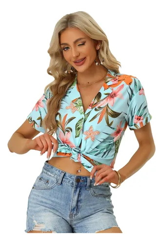 Blusas hawaianas para mujer new arrivals