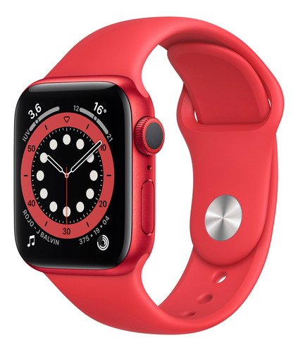 Apple Watch (GPS) Series 6 40mm caja 40mm de  aluminio  roja correa  roja A2291