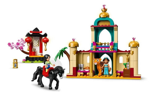 Brinquedo Lego Disney A Aventura De Princesa Jasmine E Mulan Quantidade de peças 176