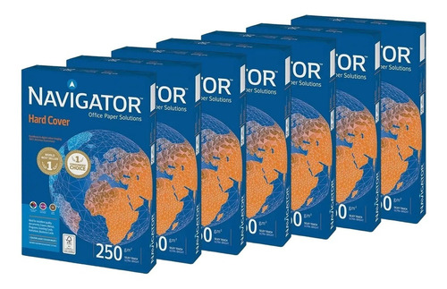 7 Resmas Papel Impresora Navigator A4 210x297mm 250grs 125h