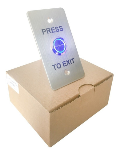Botón Pulsador Acero Con Led Control De Acceso