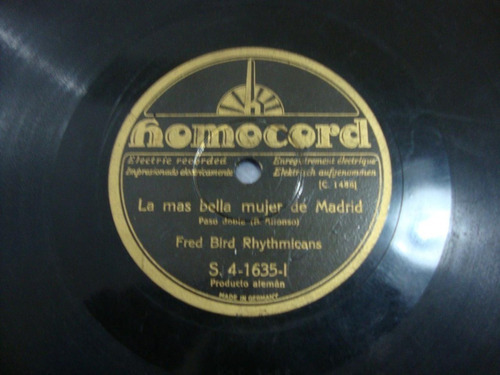 Pasta Fred Birds Rhytmicans Lud Gluskin Homocord 571 C32