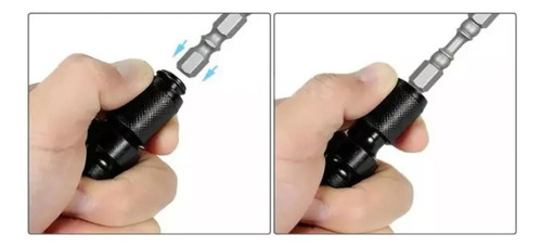 Adaptador de destornillador de impacto hexagonal 1/2 P/ 1/4
