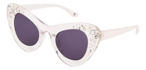 Betsey Johnson Mujeres Crown Jewel Cateye Anteojos De Sol, T