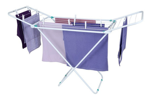 Imagen 2 de 7 de Tendedero Tender Ropa Aluminio Plegable De Pie Mor