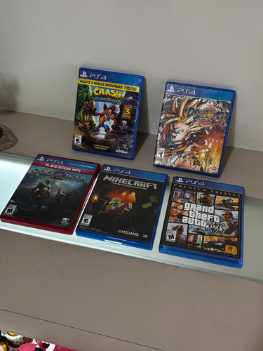 Playstation 4 Slim De 1 Tb Negra Usada 1 Mando +10 Juegos (Usado)
