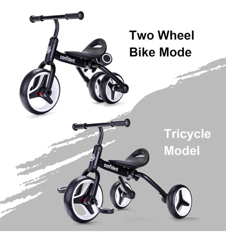Triciclo 4 En 1 Para Niños Pequeños De 2 A 5 Años, Triciclos