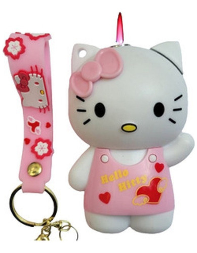 Encendedor Hello Hitty 3d Tipo Funko Flama Rosada Potente