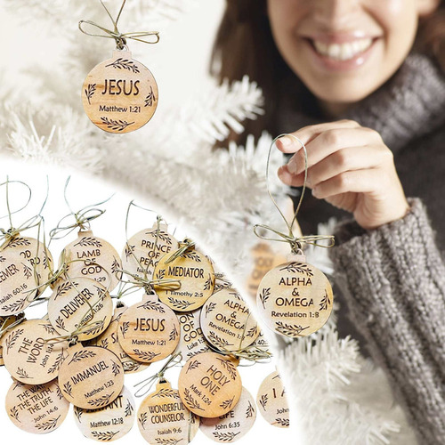 Nuevo Árbol De Navidad Con Decoración Colgante De Cristo