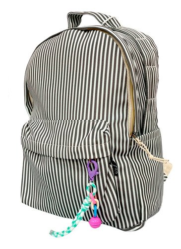 Mochila Escolar Rayas Colores Variados 