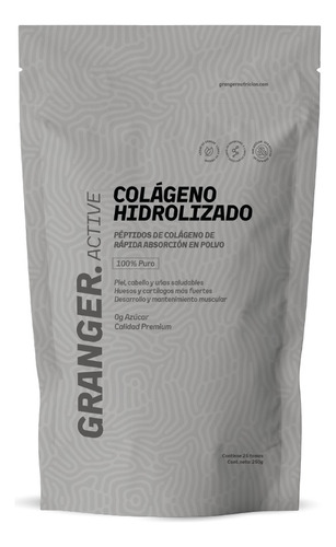 Colágeno Hidrolizado 100% Puro Sabor Naranja Granger 